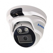 Купольная вандалозащищенная IP видеокамера 5Мп с  совмещенной LED-подсветкой AC-IDV502MFSX (2.8) с микрофоном Full Color