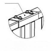 Накладка верхняя для стыковки секции PERCo-RF01 0-05