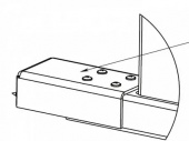 Накладка верхняя для стыковки дополнительной секции ограждения PERCo-RF01 0-07