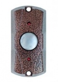 Кнопка выхода накладная с индикатором  FE-100 (медь)