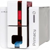 Принтер Primacy Simplex с открытым выходным лотком, USB & Ethernet, (цвет панели - красный), CardPresso XXS.