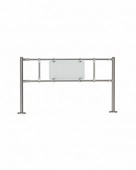 Ограждение антипаника ОС2ап-в (1500) хромированная сталь
