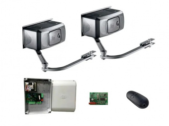 F1000 combo KIT - Комплект автоматики для двухстворчатых распашных ворот на основе привода F1000 (блок управления ZF1N, радиоуправление с фиксированным кодом)