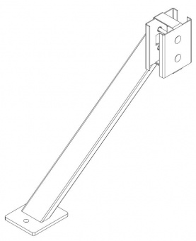 Упор для стоек секции ограждения PERCo-MB-16.9