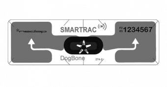 Компактная пассивная метка-стикер UHF Exterior Tag