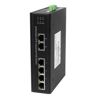 Промышленный коммутатор AN-SX6P4A на 6 портов (4 PoE порта + 2 порта Uplink)