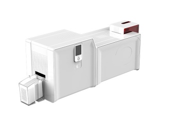 Принтер Primacy Simplex с модулем двухсторонней ламинации, USB & Ethernet, (цвет панели - красный), CardPresso XXS