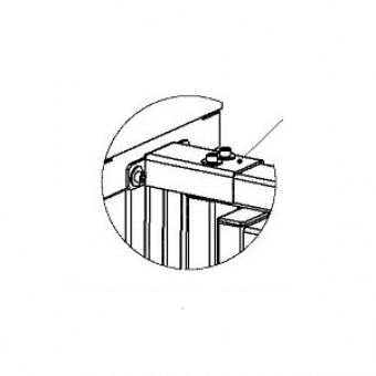 Накладка верхняя для стыковки секции PERCo-RF01 0-03