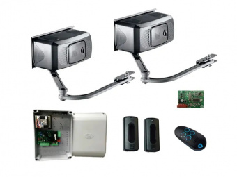 F1000 RC combo KIT - Комплект автоматики для двухстворчатых распашных ворот на основе привода F1000 (блок управления ZF1N, радиоуправление с динамическим кодом, фотоэлементы)