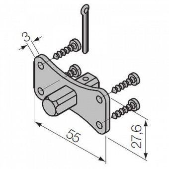 Крепление Nice 535.10013/AX