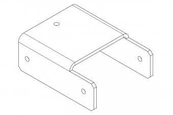 Накладка прямая нижняя (доп. секция - секция) PERCo-MB-16.4